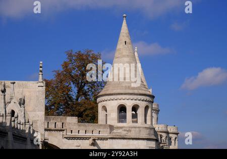 Bastion des pêcheurs, quartier du château, Budapest, Hongrie Banque D'Images