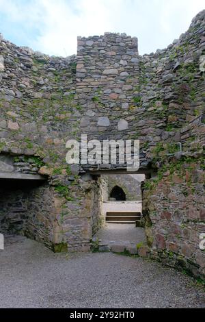 Château et chapelle de Dunstaffnage, près d'Oban, Argyll et Bute, Écosse Banque D'Images