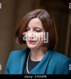 Londres, Royaume-Uni. 08 octobre 2024. Bridget Phillipson, secrétaire à l'éducation, lors d'une réunion du cabinet au 10 Downing Street London. Crédit : Ian Davidson/Alamy Live News Banque D'Images