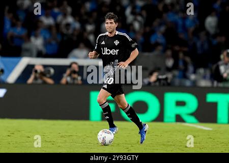 Naples, Italie. 04 octobre 2024. Sergi Roberto de Como 1907 lors de la série Serie A Enilive match entre SSC Napoli et Como 1907 au Stadio Diego Armando Maradona le 4 octobre 2024 à Naples, Italie crédit : Giuseppe Maffia/Alamy Live News Banque D'Images