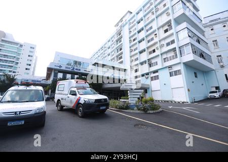 salvador, bahia, brésil - 4 septembre 2024 : vu de l'hôpital 2 de Julho, institution de service public à Bahia. Banque D'Images