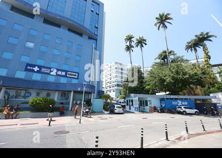 salvador, bahia, brésil - 4 septembre 2024 : vu de l'hôpital 2 de Julho, institution de service public à Bahia. Banque D'Images