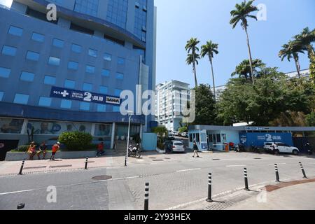 salvador, bahia, brésil - 4 septembre 2024 : vu de l'hôpital 2 de Julho, institution de service public à Bahia. Banque D'Images