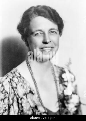 Anna Eleanor Roosevelt (1884-1962), première dame des États-Unis 1933-1945 épouse du 32e président Franklin d Roosevelt, photographie de portrait, 1933 Banque D'Images