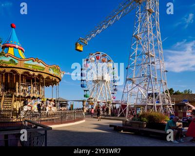 Parc d'attractions Tibidabo, Mont Tibidabo, Barcelone, Catalogne, Espagne, Europe Banque D'Images