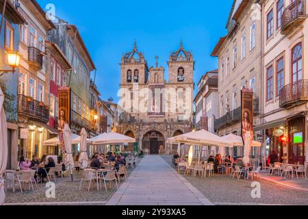 Cathédrale de Braga (se Catedral de Braga), Braga, Minho, Portugal, Europe Banque D'Images