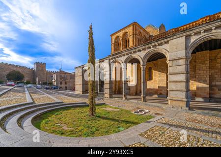 Basilique de Vicente, Patrimoine mondial de l'UNESCO, Avila, Castilla y Leon, Espagne, Europe Banque D'Images