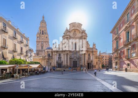 Cathédrale de Santa Maria, Murcie, communauté autonome de Murcie, Espagne, Europe Banque D'Images