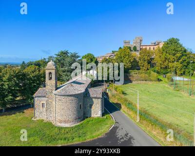 Église de la Madonna del Santo Amore, Torre Alfina, Viterbe, Latium, Italie, Europe Banque D'Images