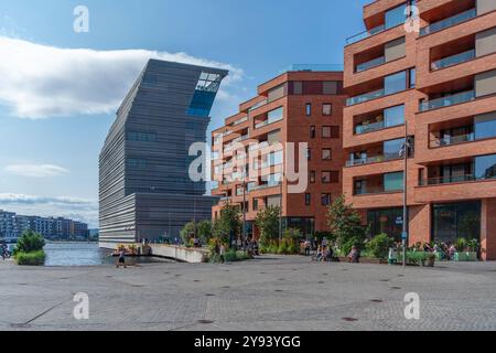 Vue du Musée Munch depuis Bispekaia par une journée ensoleillée, Oslo, Norvège, Scandinavie, Europe Banque D'Images