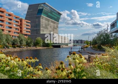 Vue du Musée Munch par une journée ensoleillée, Oslo, Norvège, Scandinavie, Europe Banque D'Images