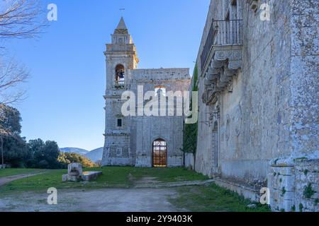 Abbazia Santa Maria del Bosco, Contessa Entellina, Palerme, Sicile, Italie, Méditerranée, Europe Banque D'Images