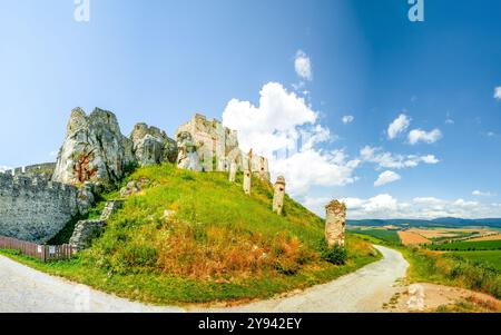 Château de Zipser, Slovaquie, Banque D'Images