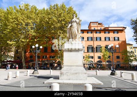 Lucques, Italie. 15 septembre 2024. Les vieilles rues et les places de Lucques en Toscane, Italie. Photo de haute qualité Banque D'Images