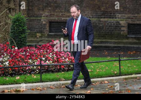 Londres, Royaume-Uni. 08 octobre 2024. Ian Murray, secrétaire d'État pour l'Écosse, député Édimbourg-Sud. Les ministres assistent à la première réunion du cabinet du gouvernement après la saison des conférences du parti à Downing Street, Londres, Royaume-Uni. Crédit : Imageplotter/Alamy Live News Banque D'Images