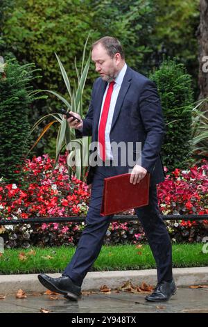 Londres, Royaume-Uni. 08 octobre 2024. Ian Murray, secrétaire d'État pour l'Écosse, député Édimbourg-Sud. Les ministres assistent à la première réunion du cabinet du gouvernement après la saison des conférences du parti à Downing Street, Londres, Royaume-Uni. Crédit : Imageplotter/Alamy Live News Banque D'Images