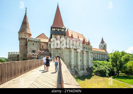 Château, Hunedoara, marché de fer, Roumanie, Banque D'Images