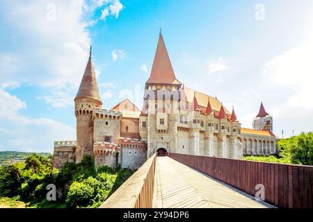 Château, Hunedoara, marché de fer, Roumanie, Banque D'Images