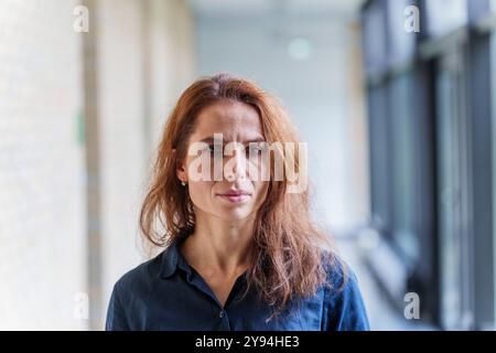 Darmstadt, Allemagne. 07 octobre 2024. Haya Schulmann, experte en sécurité des réseaux et des ordinateurs/professeure au Département d'informatique de l'Université Johann Wolfgang Goethe de Francfort-sur-le-main, est à l'Institut Fraunhofer. Crédit : Andreas Arnold/dpa/Alamy Live News Banque D'Images