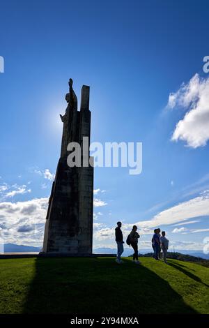 Monument au Sacré-cœur de Jésus, Mont Naranco, Oviedo, Asturies, Espagne Banque D'Images