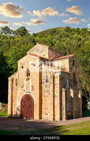 Église San Miguel de Lillo, Mont Naranco, Oviedo, Asturies, Espagne Banque D'Images