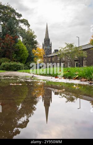 St Mary's Church, Burley in Wharfedale, Ilkley, West Yorkshire, Angleterre, ROYAUME-UNI Banque D'Images