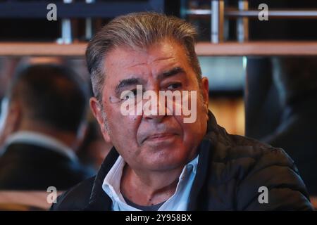 Mexico, Inde. 07 octobre 2024. Carlos Reynoso, ancien joueur de football, s'exprimant lors d'une conférence de presse pour promouvoir l'expérience Mexique 2024, au Sports and Chips Restaurant. (Photo de Carlos Santiago/Eyepix Group/SIPA USA). Crédit : Sipa USA/Alamy Live News Banque D'Images