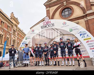 Italie, Legnano, Coppa Bernocchi 2024, RED BULL-BORA-HANSGROHE Banque D'Images