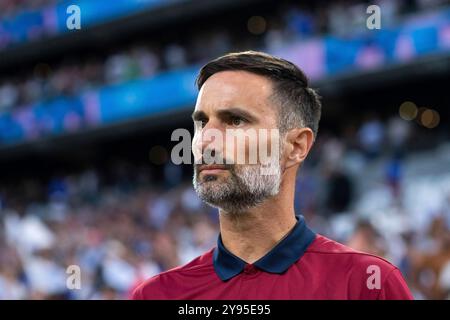 Marseille, Frankreich. 24 juillet 2024. Marko Mitrovic (USA, entraîneur), FRA, Olympische Spiele Paris 2024, Fussball Herren, Frankreich (FRA) vs Vereinigte Staaten von Amerika (USA), 1. Spieltag, Gruppe A, 24.07.2024 Foto : Eibner-Pressefoto/Michael Memmler crédit : dpa/Alamy Live News Banque D'Images