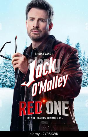 Red One (2024) réalisé par Jake Kasdan et mettant en vedette Chris Evans dans le rôle du chasseur de primes Jack O'Malley. Une aventure palpitante pour sauver le Père Noël et sauver la saison des fêtes. Affiche de personnage AMÉRICAINE ***USAGE ÉDITORIAL SEULEMENT ***. Crédit : BFA / Amazon Studios Banque D'Images