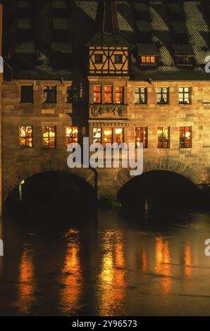 Heilig-Geist Spital an der Pegnitz à Nuremberg, Bavière, Allemagne, Europe Banque D'Images