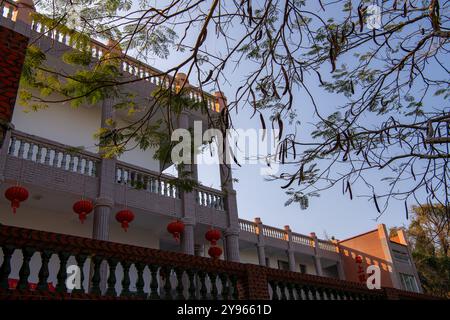 Jan 30, 2022, Xiamen, Chine : bâtiment dans l'île de Gulangyu, Chine fond Banque D'Images