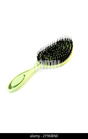 Aroma hair comb for massage of head isolated on white background. Stock Photo