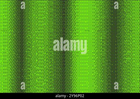 Fond de motif de pixel avec texture de jeu bitmap. Vecteur de tramage pointillé vert et noir dégradé bg. Tonalité d'écran géométrique abstraite bruyante. Rétro Illustration de Vecteur