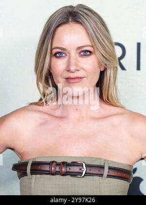 West Hollywood, États-Unis. 08 octobre 2024. WEST HOLLYWOOD, LOS ANGELES, CALIFORNIE, États-Unis - OCTOBRE 08 : Meredith Hagner arrive à la première mondiale de la saison 2 de la série Apple TV qui s'est tenue au Pacific Design Center le 8 octobre 2024 à West Hollywood, Los Angeles, Californie, États-Unis. (Photo de Xavier Collin/image Press Agency) crédit : image Press Agency/Alamy Live News Banque D'Images