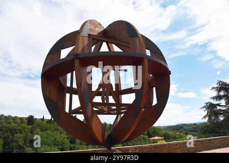 Vinci, Italie. 14 septembre 2024. Vitrivius homme de Léonarda da Vinci. Photo de haute qualité Banque D'Images