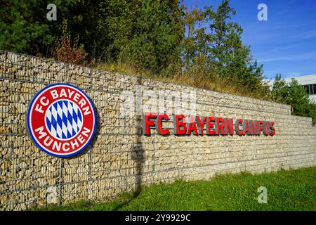 Munich, Allemagne. 09 octobre 2024. Munich, Allemagne, le 9 octobre 2024 : le campus du FC Bayern avant le match de groupe de l'UEFA Womens Champions League entre le FC Bayern Munich et l'Arsenal FC au campus du FC Bayern à Munich, en Allemagne. (Daniela Porcelli/SPP) crédit : SPP Sport Press photo. /Alamy Live News Banque D'Images