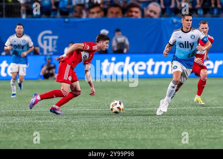 Charlotte, Ohio, États-Unis. 2 octobre 2024. Charlotte FC accueille le Chicago Fire au Bank of America Stadium de Charlotte, OHIO. Charlotte gagne le match 4-3. (Crédit image : © Walter G. Arce Sr./ASP via ZUMA Press Wire) USAGE ÉDITORIAL SEULEMENT! Non destiné à UN USAGE commercial ! Banque D'Images