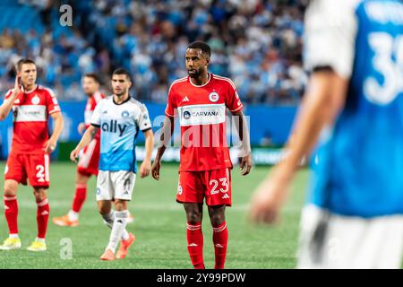 Charlotte, Ohio, États-Unis. 2 octobre 2024. Charlotte FC accueille le Chicago Fire au Bank of America Stadium de Charlotte, OHIO. Charlotte gagne le match 4-3. (Crédit image : © Walter G. Arce Sr./ASP via ZUMA Press Wire) USAGE ÉDITORIAL SEULEMENT! Non destiné à UN USAGE commercial ! Banque D'Images