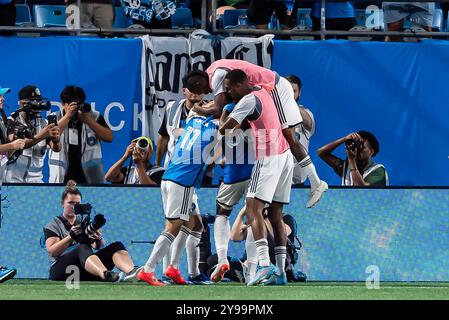 Charlotte, Ohio, États-Unis. 2 octobre 2024. Charlotte FC accueille le Chicago Fire au Bank of America Stadium de Charlotte, OHIO. Charlotte gagne le match 4-3. (Crédit image : © Walter G. Arce Sr./ASP via ZUMA Press Wire) USAGE ÉDITORIAL SEULEMENT! Non destiné à UN USAGE commercial ! Banque D'Images