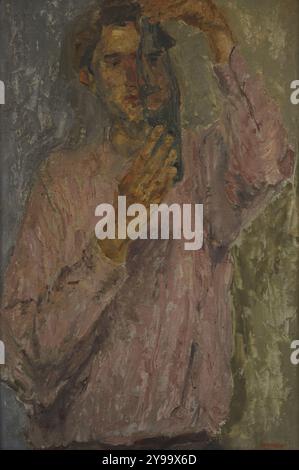 Fausto Pirandello (Fausto Calogero Pirandello) (1899-1975) Peintre italien. La bouteille, 1943-1944. Huile sur panneau. Galerie d'art moderne. Milan. Italie. Banque D'Images