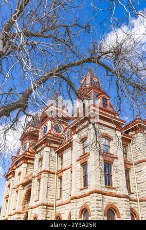 Lockhart, Texas, États-Unis. Le palais de justice du comté de Caldwell à Lockhart, Texas. Banque D'Images