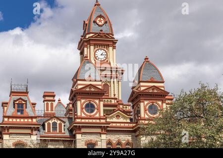 Lockhart, Texas, États-Unis. Le palais de justice du comté de Caldwell à Lockhart, Texas. Banque D'Images