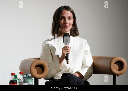 Alicia Vikander beim ZFF Masters Talk auf dem 20. Festival du film de Zurich 2024 im Frame 1. Zürich, 09.10.2024 Banque D'Images