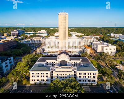 Tallahassee, FL - 1er septembre 2024 : le bâtiment du Capitole de l'État de Floride Banque D'Images