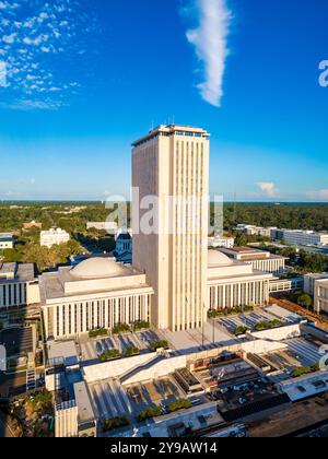 Tallahassee, FL - 1er septembre 2024 : le bâtiment du Capitole de l'État de Floride Banque D'Images