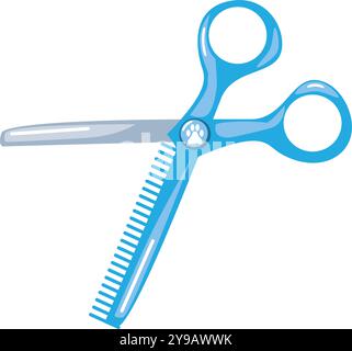 ciseaux de coiffure outil de service vétérinaire Illustration de Vecteur
