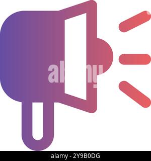 Icônes publicitaires. avec un style moderne et des couleurs de remplissage dégradées. Convient pour les sites Web, l'interface utilisateur et les applications mobiles. Illustration de Vecteur