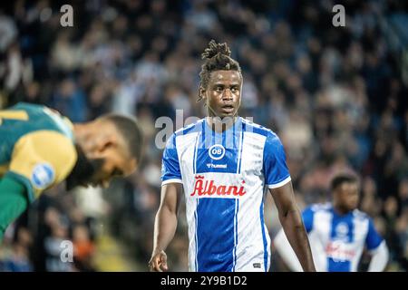 Odense, Danemark. 04 octobre 2024. James Gomez (29 ans) de Odense BK vu lors du match NordicBet Liga entre Odense BK et HB Koge au parc d'énergie naturel à Odense. Banque D'Images