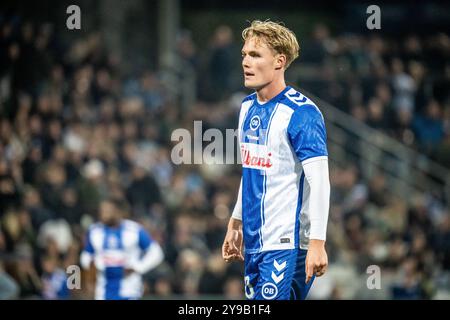 Odense, Danemark. 04 octobre 2024. Max Fenger (30 ans) de Odense BK vu lors du match NordicBet Liga entre Odense BK et HB Koge au parc énergétique naturel à Odense. Banque D'Images
